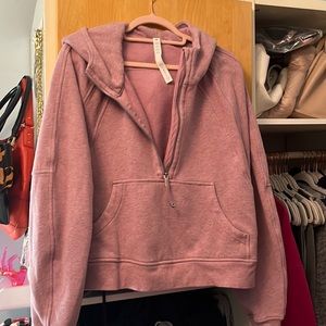 Lululemon half zip cropped scuba